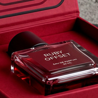 Boîte cadeau parfumée rouge de qualité supérieure personnalisée et boîte magnétique pour parfum avec boîte en papier parfumé et boîte d'emballage pour parfum