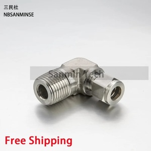 NBSANMINSE ข้อต่อสแตนเลสแบบอัดแรงดัน 1/8 ถึง 1 นิ้ว ข้อต่อเกลียวนอกแรงดันสูง - Product Image 2