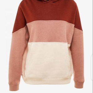 Heavyweight 100% Fleece Oversized Pullover Hoodie para mujer Casual Rayas Patrón Invierno Adultos Tallas grandes Sudadera con capucha - Product Image 1