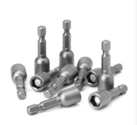 Set Soket Hex 65mm 1/4 Inch Baja Karbon Ken Tool, Dioperasikan Manual, OEM, Magnetik, 6mm-19mm, Adaptor Mata Bor, Perbaikan Mobil