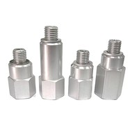 Nouvel adaptateur de capteur de pression d'huile/refroidissement CNC de précision M12x1.5 mâle vers 3/8" NPT femelle pour moteurs LS, étanche, couleur argent