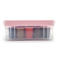 Kit de couture portable professionnel personnalisé en plastique simple avec accessoires de couture complets pour le tricot à la main