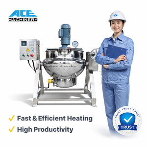 Hervidor Eléctrico Industrial Inclinable de 50L, 100L, 500L para Mermelada - Product Image 6