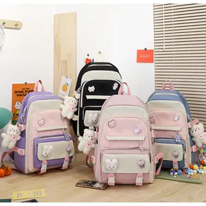 Neuankömmlinge Value Set 5-teiliges Set Umhängetasche Bleistift beutel Rucksack Junior High School Schüler Schult asche Netter Rucksack