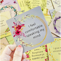 Cartes d'affirmation chrétienne éducatives faites à la main, versets bibliques, emballage personnalisé écologique, jeu de cartes imprimé pour la famille