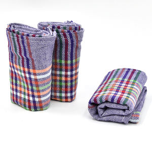 Napperons à carreaux teints en fil en gros d'usine avec <span class=keywords><strong>torchons</strong></span> de cuisine <span class=keywords><strong>assortis</strong></span> chiffon de nettoyage doux - Product Image 4