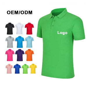 Polo homme respirant à col montant pour le sport d'été, vêtements <span class=keywords><strong>de</strong></span> golf et fitness, sans couture, personnalisable, imprimé uni - Product Image 2