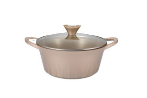 Ensemble de 10 casseroles en aluminium moulé sous pression avec fond à induction, nouveau modèle, avec couvercle en verre, revêtement antiadhésif, idéal pour la cuisine à domicile - Product Image 3