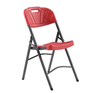 Modern yeni tasarım fabrika doğrudan toptan ucuz katı metal çerçeve pp koltuk ev düğün katlanır sandalyeler nordic eğlence sandalye