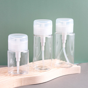 Flacon pompe en plastique 100ml 120ml 150ml 200ml pour dissolvant de vernis à ongles, distributeur de liquide, conteneur vide pour démaquillant de salon - Product Image 3