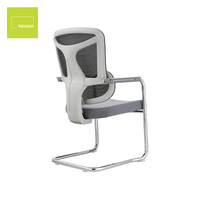 Chaise de conférence et de réunion à accoudoirs fixes, chaise d'attente pour personnel, chaise visiteur en maille, chaise de formation de bureau avec support lombaire – Vente en gros