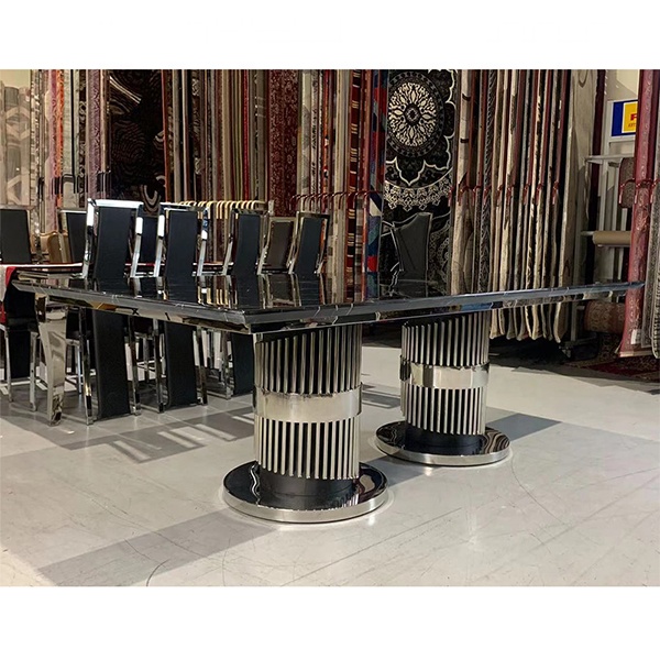 5604 современные роскошные наборы обеденных столов и стульев с мраморным верхом