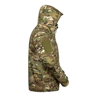 Veste tactique camouflage d'hiver 2024, randonnée, imperméable, chaude, à capuche, coupe-vent, polaire pour hommes