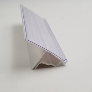Tùy chỉnh trong suốt PVC nhãn dải siêu thị giá loại thẻ Kệ dải nhựa Dải dữ liệu chủ siêu thị nguồn cung cấp - Product Image 1