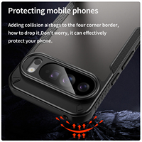 Coque de téléphone mate antidérapante brossée pour Google Pixel 10 9 8, avec rebord de protection de caméra surélevé, emballage OEM personnalisé disponible – Meilleures ventes