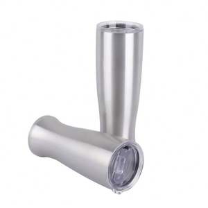 Gobelet isotherme en acier inoxydable de 20 oz avec couvercle - Tasse de voyage à double paroi, gobelet de voiture et verre à bière, cadeau promotionnel - Product Image 2