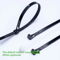 Kabel Ties Nylon 66 Heavy Duty, Dapat Digunakan Kembali, Dapat Dilepas, Lebar 4.8mm, Panjang 200mm-400mm, Warna Natural/Hitam, Kekuatan Tarik 22KGS untuk Kabel