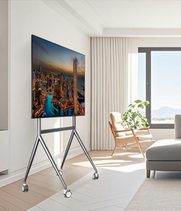 KALOC AS120 Carrello <span class=keywords><strong>TV</strong></span> con <span class=keywords><strong>Supporto</strong></span> a Quattro Gambe, Piantana da Pavimento per <span class=keywords><strong>TV</strong></span> fino a 100 Pollici, <span class=keywords><strong>Supporto</strong></span> a Parete, Espositore Pubblicitario per Schermo Piatto - Product Image 1