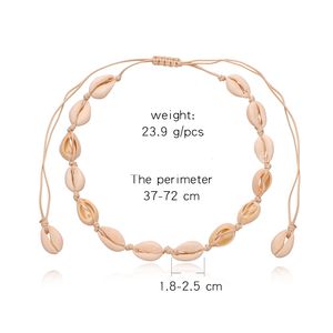 Collares <span class=keywords><strong>de</strong></span> Moda con Diseño <span class=keywords><strong>de</strong></span> Conchas, <span class=keywords><strong>Precio</strong></span> <span class=keywords><strong>de</strong></span> Fábrica, Gargantilla Elegante Estilo Boho Oceánico, Joyería para Mujer, Accesorios al por Mayor - Product Image 2