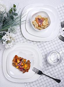 Đĩa Salad Tráng Miệng Hình Vuông Bằng Sứ Đĩa Vuông Sứ Trắng Ăn Tối Nhà Hàng Hiện Đại - Product Image 2