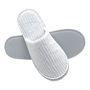 Pantuflas de Hotel de Algodón Suave, Blancas, Antideslizantes, Desechables, Cómodas para Uso en Interiores - Product Image 1