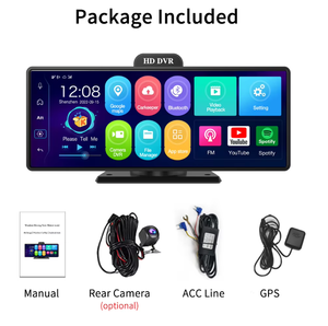 Camera hành trình Android 10.0 ADAS 10.26 inch HD 1080P IPS 4G 8 nhân GPS WiFi FM BT Camera lùi Ghi hình màn hình bảng điều khiển - Product Image 2