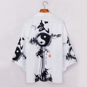 Kimono <span class=keywords><strong>de</strong></span> Estilo Chino con Figura <span class=keywords><strong>de</strong></span> Longteng, Moda Nacional Retro, Hanfu Ukiyo-e, Capa con Plumas, Impresión Digital 3D Directa, Estilo Harajuku - Product Image 2