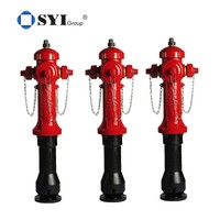 Entretien facile SYI PN10/PN16 bouche d'incendie en fonte ductile Type de pilier liste de prix compétitif pour les services de coulée