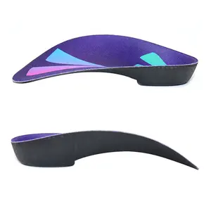 3/4 Plantar Fasciitis Orthotic Shoe Insole for Extra Cushioning and Pain Relief