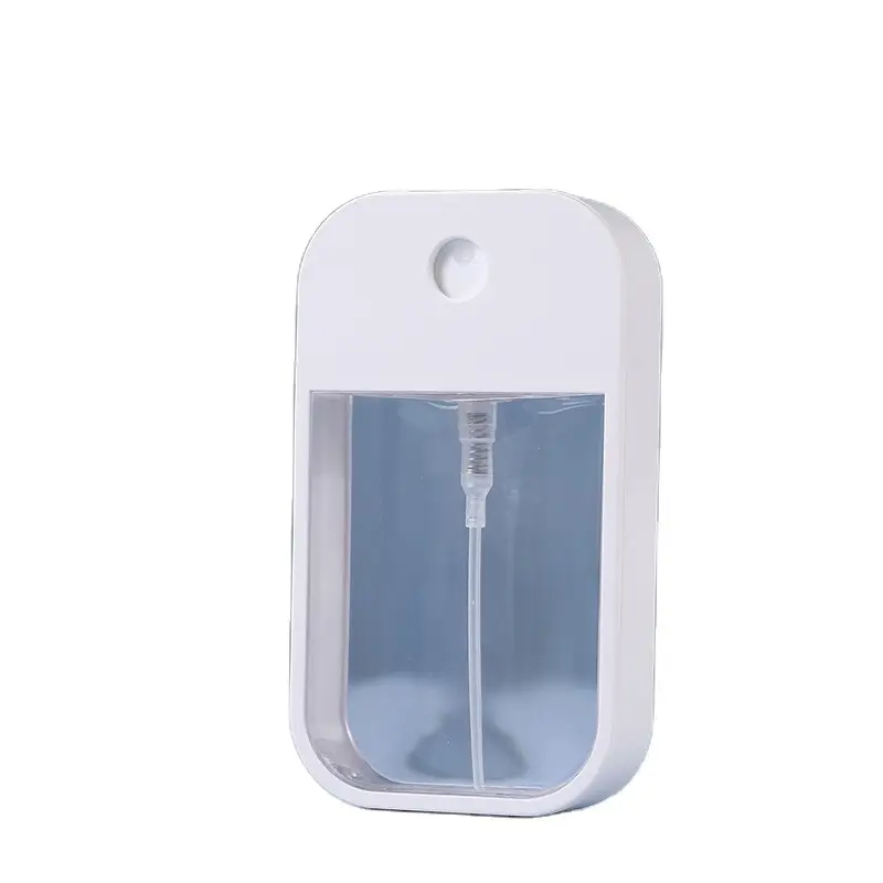 38ml 45ml cellulare a forma di tasca da viaggio disinfettante per mani Spray per nebbia piatta Spray per bottiglie di profumo continuo in plastica