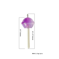 Pendentif sucette 3D avec mini-sucettes de couleurs mélangées, idéal pour la création de bijoux DIY, les porte-clés et les accessoires de boucles d'oreilles