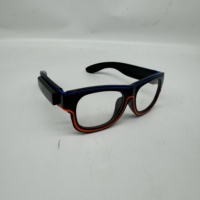Gafas LED con Luces para Fiestas, Halloween y Pascua, Diseño Novedoso de Plástico, EL de Doble Color, Recargables por USB, Multicolor y Multiestilo
