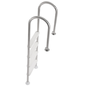 Échelle de <span class=keywords><strong>piscine</strong></span> en acier inoxydable à 4 marches avec 2 mains courantes, capacité de charge de 265 lb pour <span class=keywords><strong>piscine</strong></span> à plancher de 54 pouces - Product Image 3