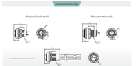 Interrupteur à bouton-poussoir étanche à verrouillage automatique TOOWEI pour appareils réseau intelligents