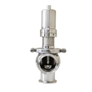 Sanitary Stainless Steel304 Pressure Tank Safety Relief Valve With Clamped End