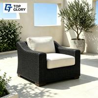 Ensemble de canapés d'extérieur en rotin moderne de luxe TG, imperméable pour jardin et hôtel