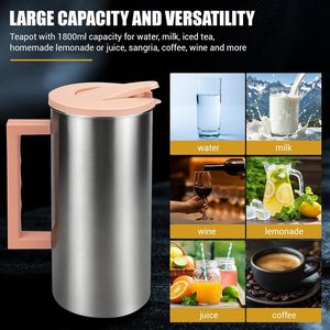 Carafe à café thermique de conception coréenne en acier inoxydable, bouilloire à café isolée sous vide, bouilloire à eau chaude, distributeur de boissons - Product Image 2