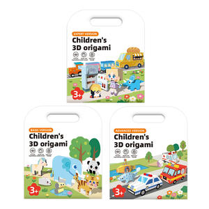 Jouets en papier origami 3D pour enfants Memory Cat, puzzle éducatif à assembler, pour les 3 ans et plus, versions de base, avancées et expertes - Product Image 1