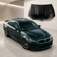 Couvercle de moteur en fibre de carbone style CS pour BMW Série 5 2020-2023, capot de compartiment moteur, pièces de carrosserie automobile, style de voiture modifié