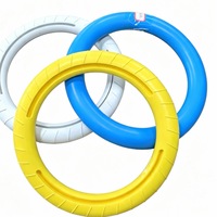 Jouets durables pour chiens : Frisbee d'entraînement, jouet énergétique auto-améliorant, anneau de traction denté pour animaux, outil de mastication et de découpe en PE