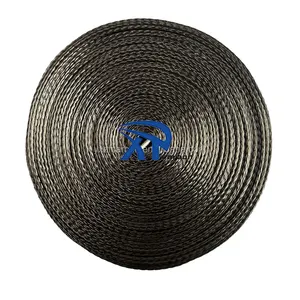 Fibra de carbono 2023 yixing zhongfu 35mm durable expandable carbon fiber sleeves braided steel pipe sleeve 14mm