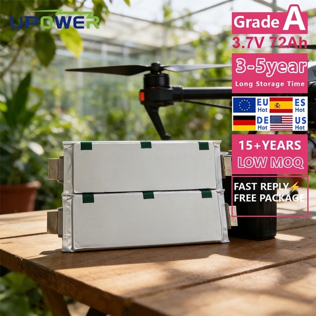 ULi 3.7V 72Ah Semi-Solid State Battery Cell 400Wh/kg High Density Rechargeable Pouch Cell for UAV and Electric Flight Device