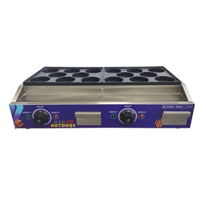 เครื่องทำขนมญี่ปุ่นแบบไฟฟ้า อบอนยากิ อิมากาวะยากิ <span class=keywords><strong>แพน</strong></span><span class=keywords><strong>เค้ก</strong></span><span class=keywords><strong>สอดไส้</strong></span>ไข่ 16 หลุม เครื่องทำแฮมเบอร์เกอร์ - Product Image 1