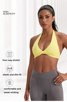 Soutiens-gorge de sport à haute élasticité pour femmes, soutien-gorge rembourré à dos nageur pour yoga, gym, entraînement et fitness