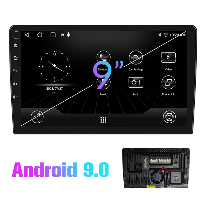 Venta de fábrica Monitor de coche Sim Android pantalla táctil WiFi Android auto coche estéreo Video GPS navegación IPS pantalla DVD
