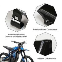 Plaque avant de haute qualité en PP brillant blanc/noir pour accessoires de vélo électrique Surron Light Bee X, prix usine ShieldX, échantillon gratuit, qualité supérieure