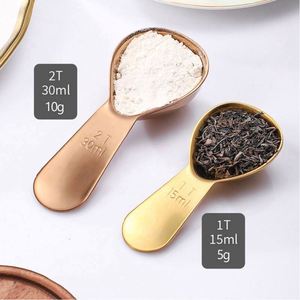 Stainless Steel <b>Measuring</b> <b>Spoon</b>, Short Handle Metal <b>Measuring</b> Scoop 15ml 30ml, Factory OEM Customize - Product Image 5