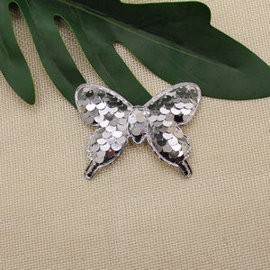 Patchs en tissu brodé papillon, pièces, étoffe stéréoscopique de haute qualité, couture sur paillettes - Product Image 4