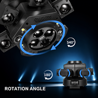 Luces de Escenario de 150W, Cabeza Móvil con Haz de Luz, Luz LED de Cabeza Móvil, 24 Canales DMX512, Activación por Sonido, Función Maestro-Esclavo