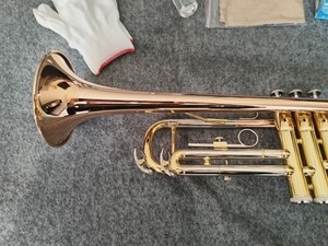 <span class=keywords><strong>Trompeta</strong></span> de Tono Bb de Primera Calidad, <span class=keywords><strong>Campana</strong></span> de Latón, Lacado Dorado, Instrumento <span class=keywords><strong>con</strong></span> Cuerpo de Cobre Fosforado, Vara de Afinación de Cuproníquel - Product Image 4